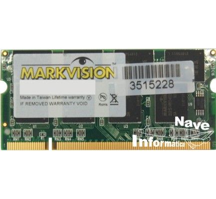 Memória Notebook 2GB DDR2 PC 800 - Markvision - Notebook DDR